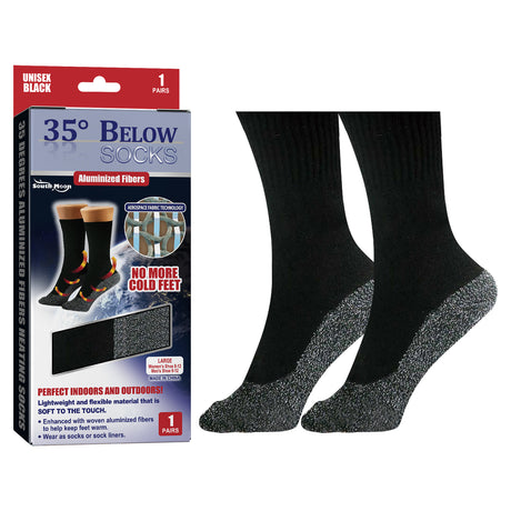 35 Degrees Aluminized Fibers Heating Socks, Relieve Vein Spontaneous Heat Constant Temperature Comfortable Warm Foot Cold Protection Socks - V.I.P Digital Presence