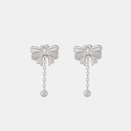 Titanium Steel Bow Earrings - V.I.P Digital Presence
