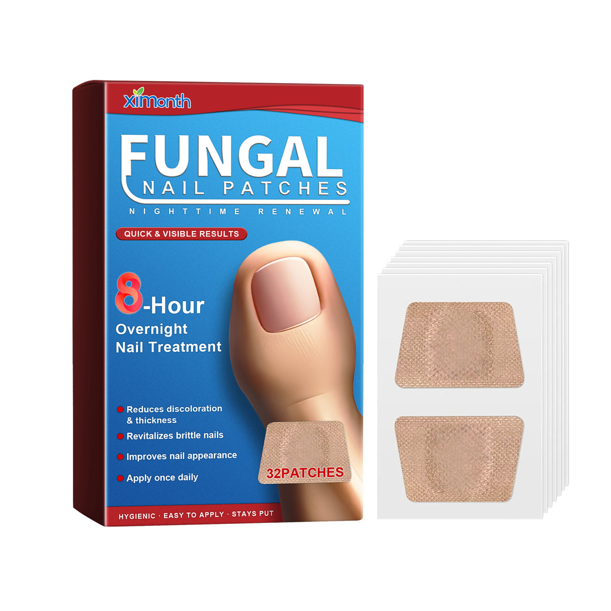Nighttime Renewal Fungal Nail Patches, Repair And Thickening Gray Nail Insert Soft Nail Care Patch - V.I.P Digital Presence