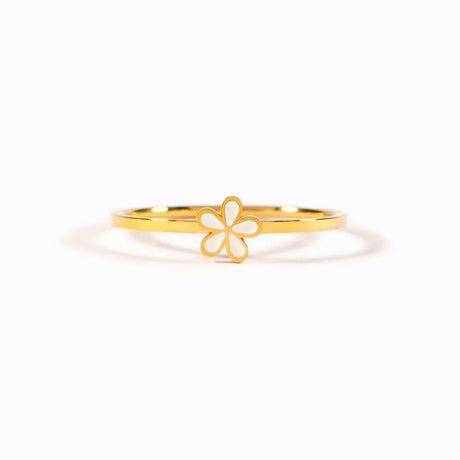 925 Sterling Silver Enamel Flower Ring - V.I.P Digital Presence