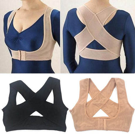 Posture Corrector Adjustable Women Back Support Belt Orthotics Posture Correction Brace Rectify Posture Corset Face Lift Tool - V.I.P Digital Presence