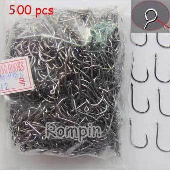 Rompin 500pcs carp fishing hooks with hole High quality Carbon Steel #3-#12 10 size choose Fly carp sea - V.I.P Digital Presence