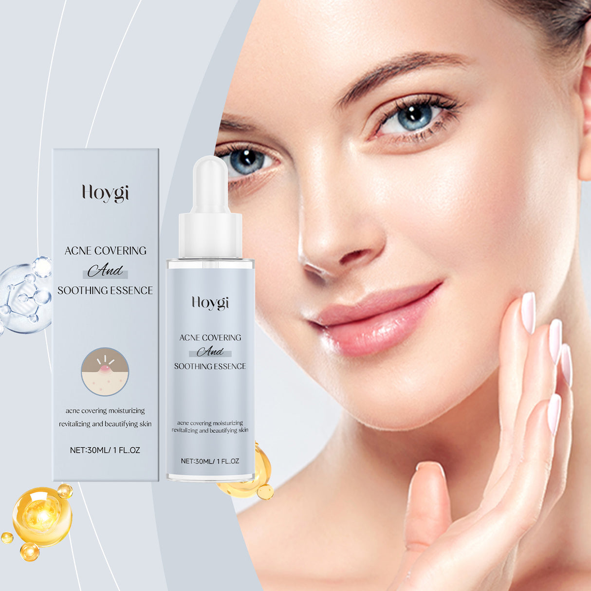 Acne Soothing Serum Facial Skin Hydrating And Moisturizing Pitted And Pimple Mild Care Solution