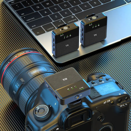 Wireless microphone lavalier style live streaming device anchor receiver mobile phone recording outdoor video microphone - V.I.P Digital Presence