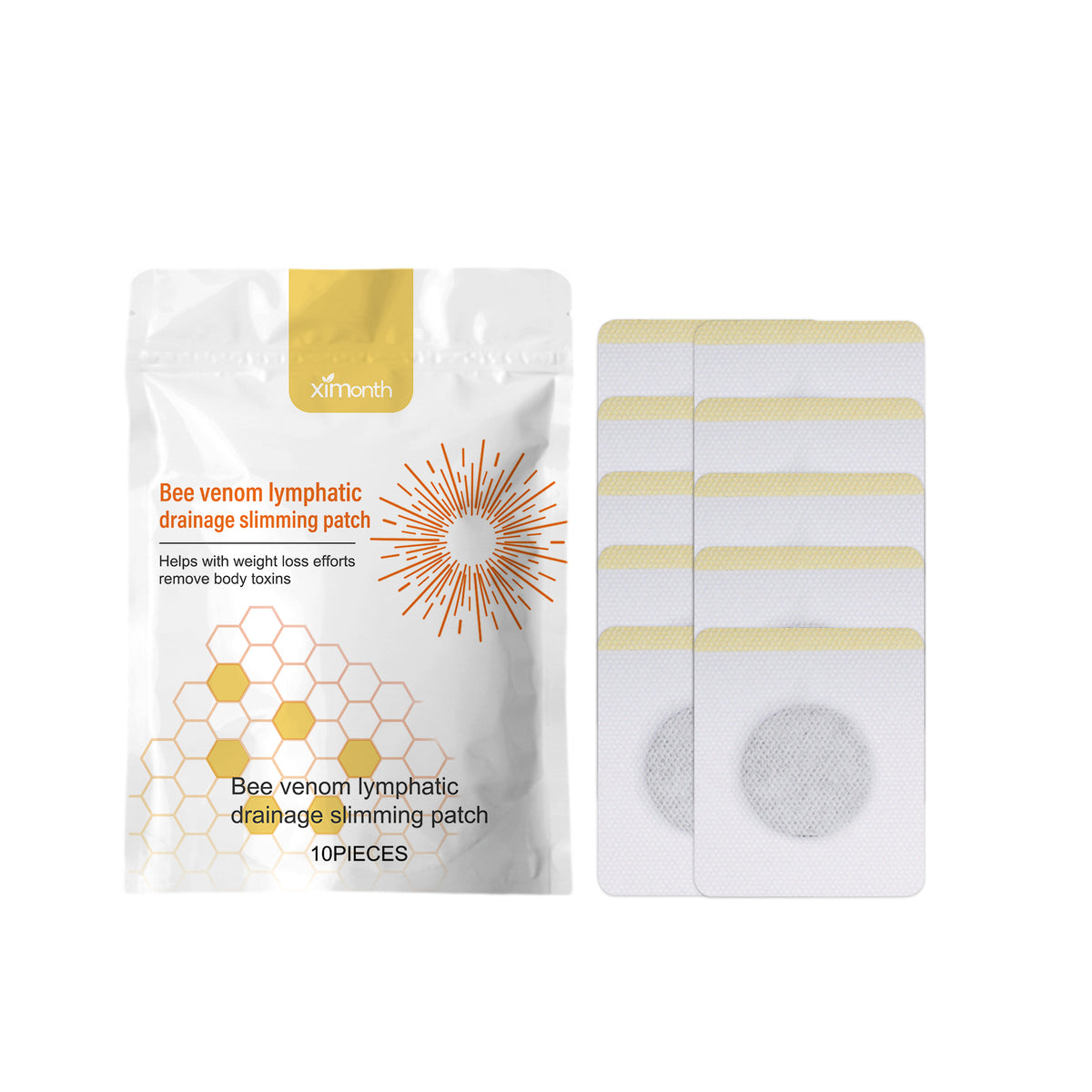 Bee Venom Lymphoid Body Shaping Patch, Firming Flab Fat Belly Arms Bye Meat Body Lymph Care Patch - V.I.P Digital Presence