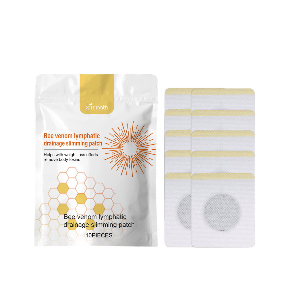 Bee Venom Lymphoid Body Shaping Patch, Firming Flab Fat Belly Arms Bye Meat Body Lymph Care Patch - V.I.P Digital Presence