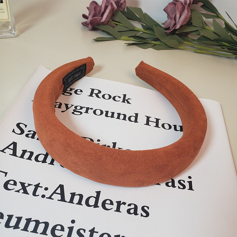 Candy colored velvet with wide edge sponge headband flocking - V.I.P Digital Presence