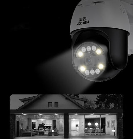 Outdoor panoramic 4K high-definition camera monitoring home network security outdoor waterproof monitor 360 night vision - V.I.P Digital Presence