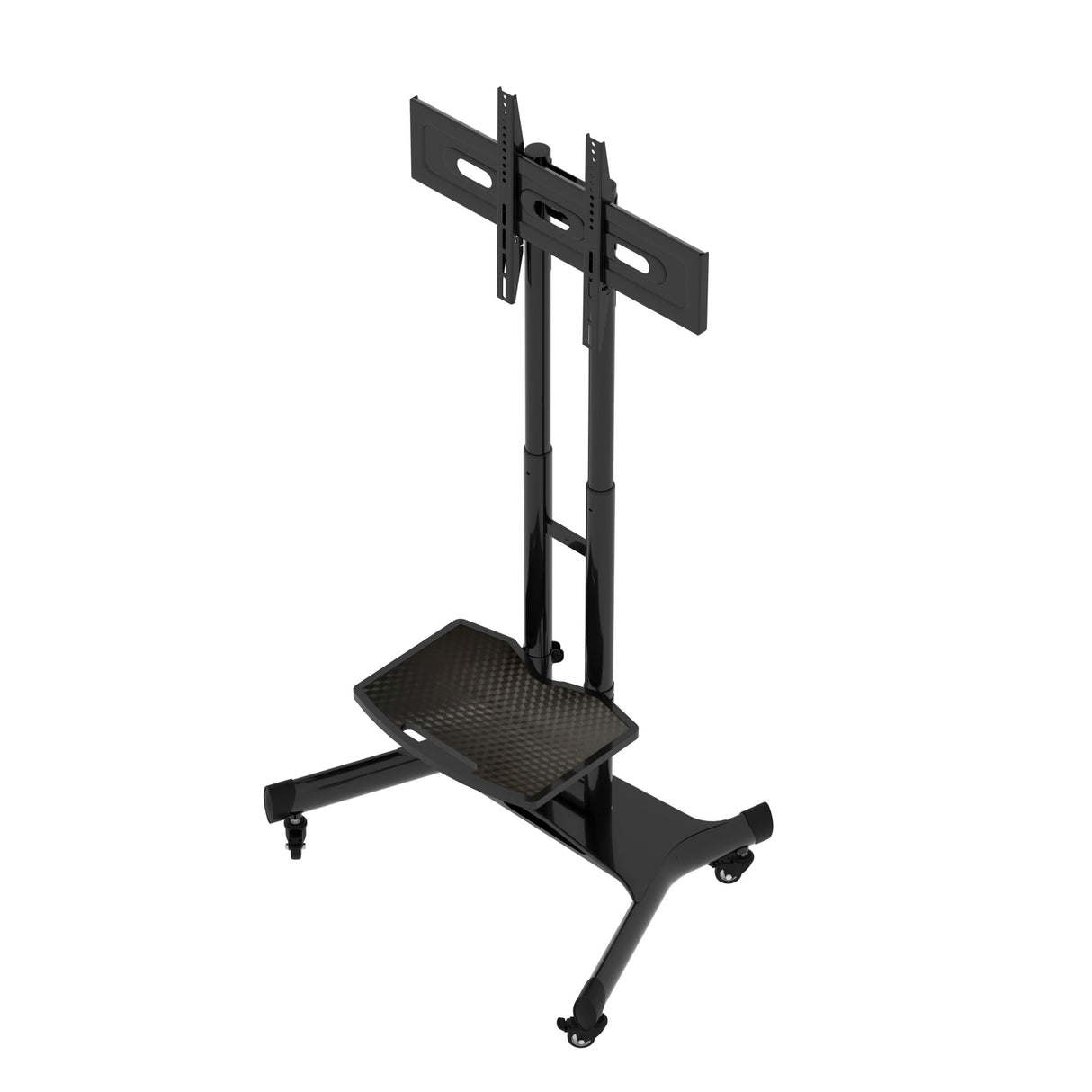 FANCO Universal Rotating TV Stand, suitable for 32-80 inch TVs, adjustable tilt height, maximum VESA 600x400mm (black) - V.I.P Digital Presence