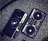 For iPhone 6S 7 7Plus 5 8 8Plus X XS Max SAMSUNG Retro Camera Cassette Tapes Boombox Calculator Keyboard Soft Phone Case Fundas - V.I.P Digital Presence