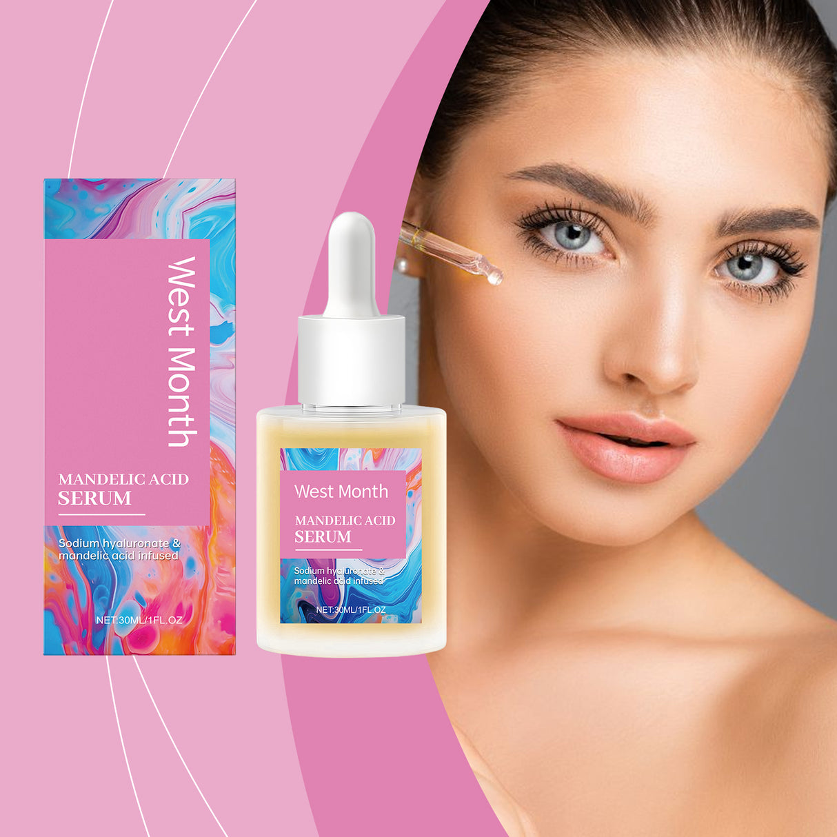 Mandelic Acid Essence, Gentle, Moisturizing And Moisturizing Daily Skin Care Essence - V.I.P Digital Presence