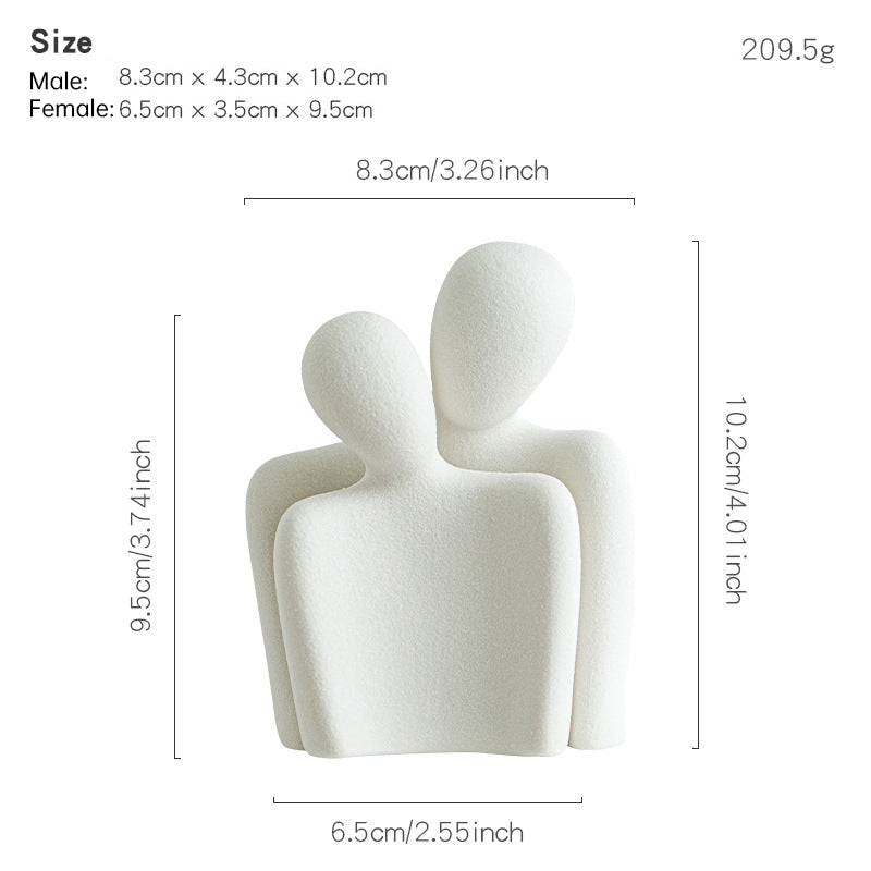 Creative couple figure decoration Newlywed home decoration Lover sculpture decoration figure desktop living room bookshelf decor - V.I.P Digital Presence