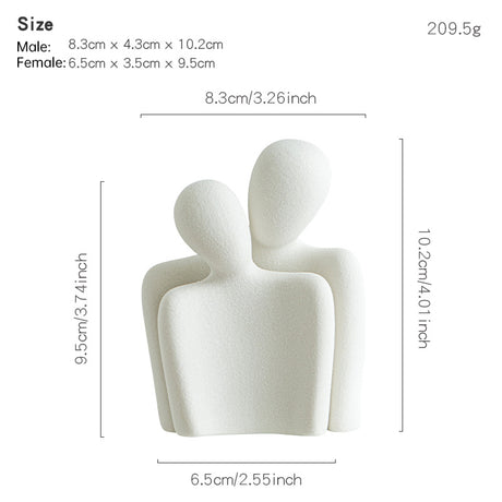 Creative couple figure decoration Newlywed home decoration Lover sculpture decoration figure desktop living room bookshelf decor - V.I.P Digital Presence