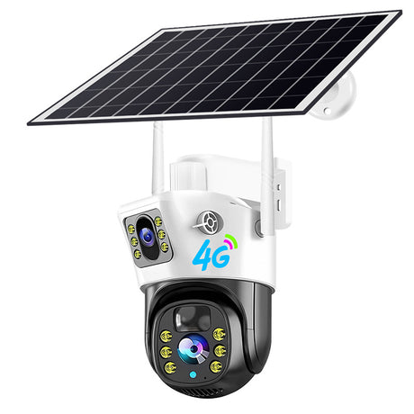V380PRO  4G Solar Camera 4MP Dual Lens Home Security  Camera With Solar Panel - V.I.P Digital Presence