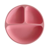 Children's Silicone Dinner Plate Infant Feeding Tableware Set Baby's Complementary Food Division Big Suction Cup Smiling Face Silicone Dinner Plate - V.I.P Digital Presence