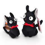 Entrega a domicilio de la bruja: Muñeco colgante de peluche de gato negro pequeño