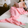 Manta de cola de sirena hecha a mano, saco de dormir tejido para el hogar, TV, sofá cama, manta de cola de sirena, ideal para niños, adultos y bebés.