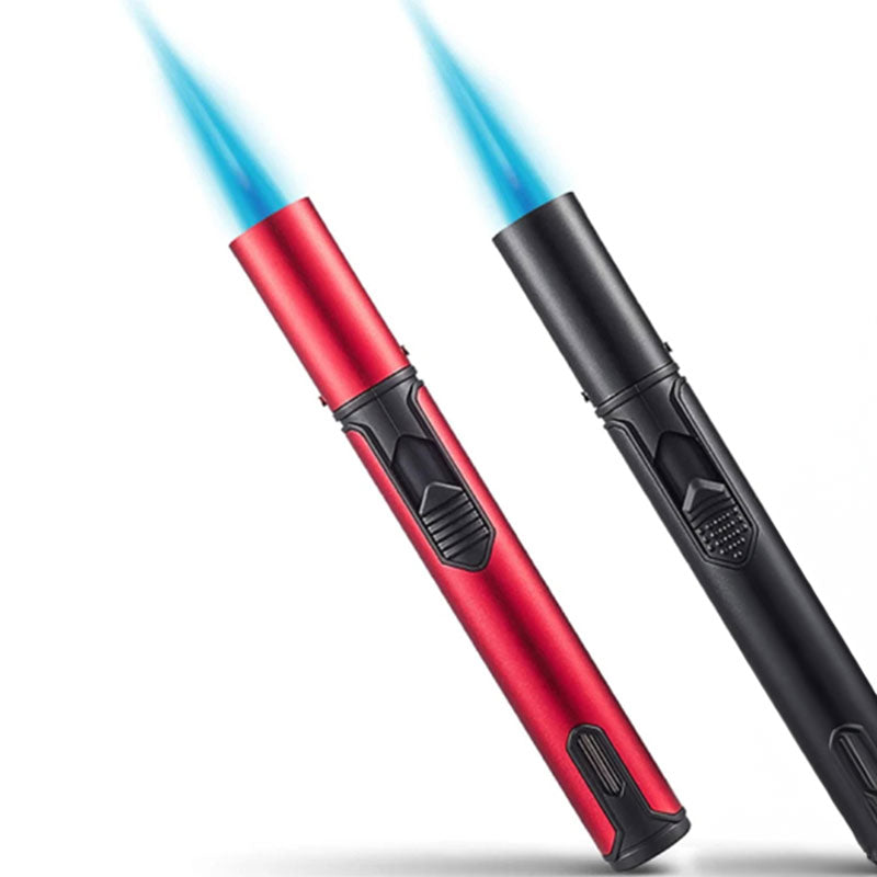 Metal Windproof Lighter Butane Jet Flame Lighter Cigarette Cigar Accessories Kitchen Cooking BBQ Outdoor Gadgets - V.I.P Digital Presence
