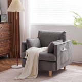 29.5 "W Modern Fabric Decorative Chair Armchair Upholstered Reading Chair Single Sofa Casual Club Chair