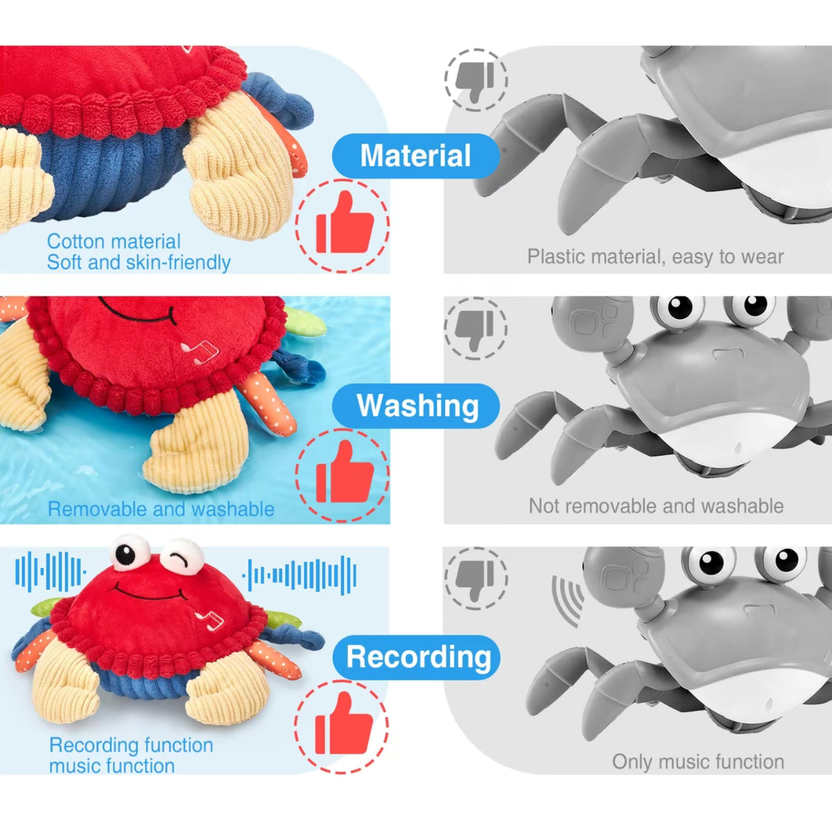 BounceBuddy Musical Crab