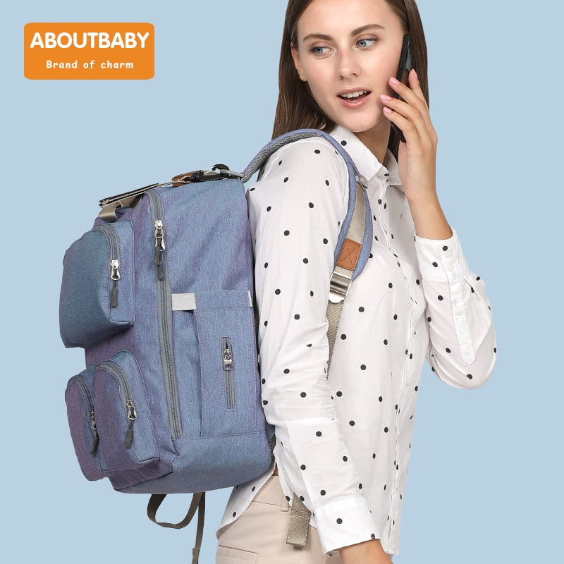 Nappy Bag Large Capacity Baby Diaper Bag Travel Backpack Waterproof knapsack - V.I.P Digital Presence