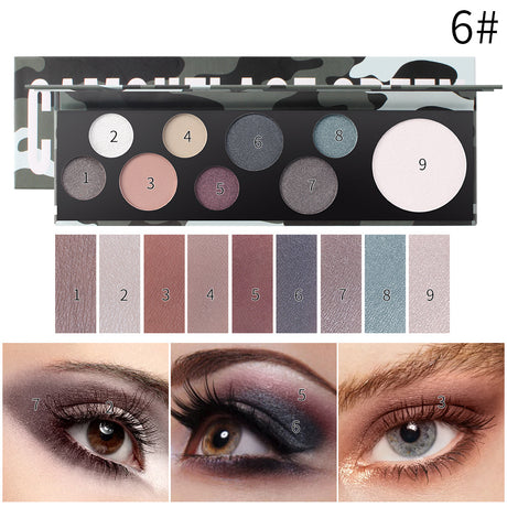 Romantic Beauty 9-Color Eye Shadow Irregular Circular Bubble Eye Shadow Plate - V.I.P Digital Presence