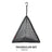 Outdoor triangular sun drying net, foldable storage net, camping hanging net, storage basket, PVC hanging net bag - V.I.P Digital Presence