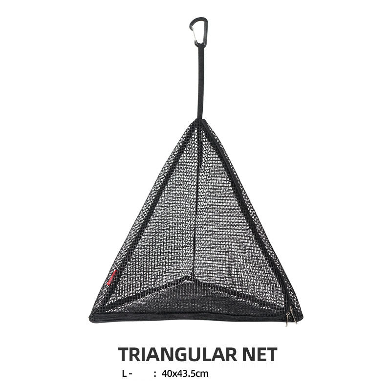 Outdoor triangular sun drying net, foldable storage net, camping hanging net, storage basket, PVC hanging net bag - V.I.P Digital Presence