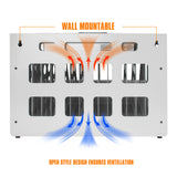 16 Bay Charging Cabinet for Laptop Chromebook Locking Charging Station-WHITE - V.I.P Digital Presence