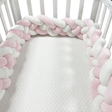 Woven baby bed surround anti-collision strip four strand Fried Dough Twists braid wrapped around the bed surround ins baby child - V.I.P Digital Presence
