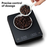 Digital Coffee Scale with Timer LED Screen Espresso USB 3kg Max.Weighing 0.1g High Precision Measures in Oz/ml/g Kitchen Scale - V.I.P Digital Presence