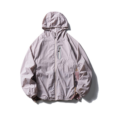 Camouflage Spliced Thin Hooded Sun Protection Clothing Men's Outdoor Sports Reflective Design Casual Jacket Trendy - V.I.P Digital Presence