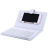 Funda de teclado inalámbrico portátil de cuero sintético para iPhone, teléfono móvil protector con teclado Bluetooth para iPhone y teléfono Android. 