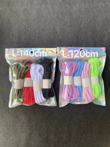 8 pairs of 8-color shoelaces - semi-circular - V.I.P Digital Presence