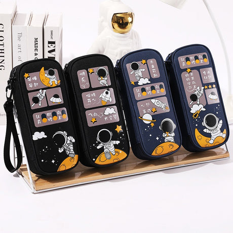 Pencil Case For Elementary School Students Pencil Case Large Capacity Children Simple Multifunctional Universe Star Stationery Box - V.I.P Digital Presence