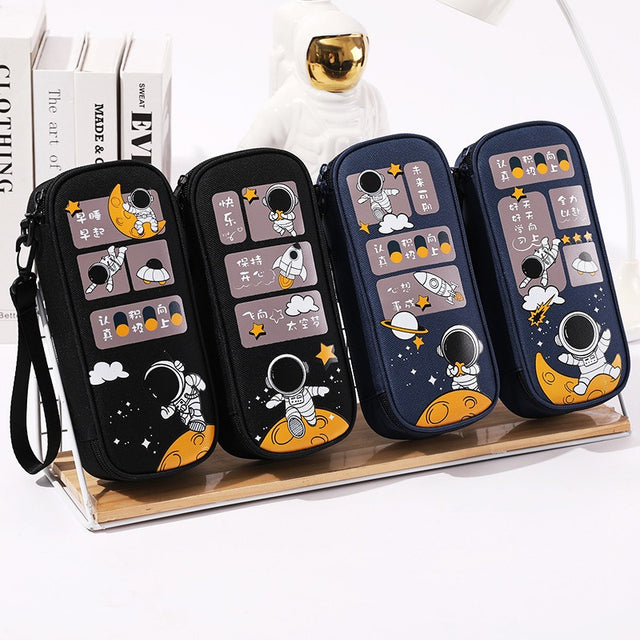 Pencil Case For Elementary School Students Pencil Case Large Capacity Children Simple Multifunctional Universe Star Stationery Box - V.I.P Digital Presence