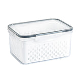 Kitchen food sealed preservation box fruit and vegetable drainage plastic storage box with lid - V.I.P Digital Presence