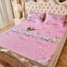 Summer Bed Sheet Ice Silk Mat Soft and Comfortable Latex Mattress Bedding Three-piece Breathable Mat for Comfortable Sleep
