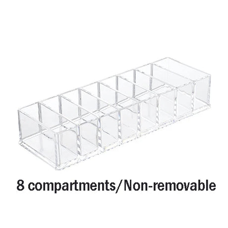 Household Transparent Divided Cosmetic Storage Box Sorting and Detachable Plastic Desktop Storage Box - V.I.P Digital Presence