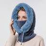 Gorro de invierno para montar al aire libre, gorro para esquiar en frío, bufanda cálida, mascarilla, gorro para protegerte del frío. 