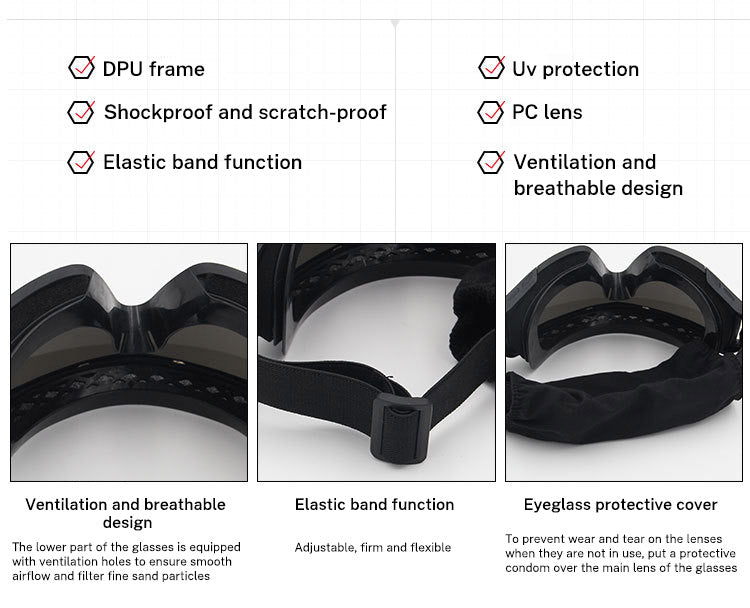 Military Tactical Goggles Outdoor Windproof Sports Army Airsoft Shooting Glasses Cycling Mountaineering Eyewear UV400 - V.I.P Digital Presence