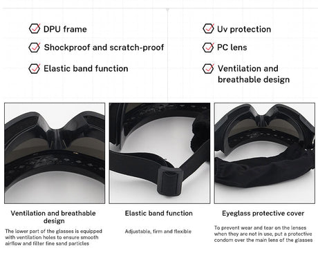 Military Tactical Goggles Outdoor Windproof Sports Army Airsoft Shooting Glasses Cycling Mountaineering Eyewear UV400 - V.I.P Digital Presence