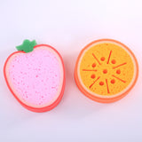 Fruit Sponge Dish Washing Brush Non-Stick Oil Kitchen Compressed Sponge Wipe Printing Household Brush Bowl Bath Absorbent Cotton - V.I.P Digital Presence