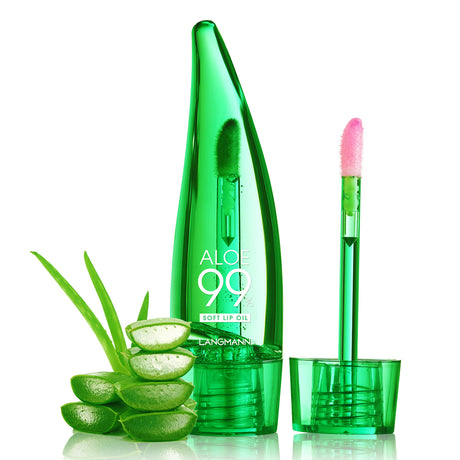 langmannni  Aloe vera lip gloss, temperature-sensitive color-changing lip glaze, moisturizing and protective lipstick, lip oil - V.I.P Digital Presence