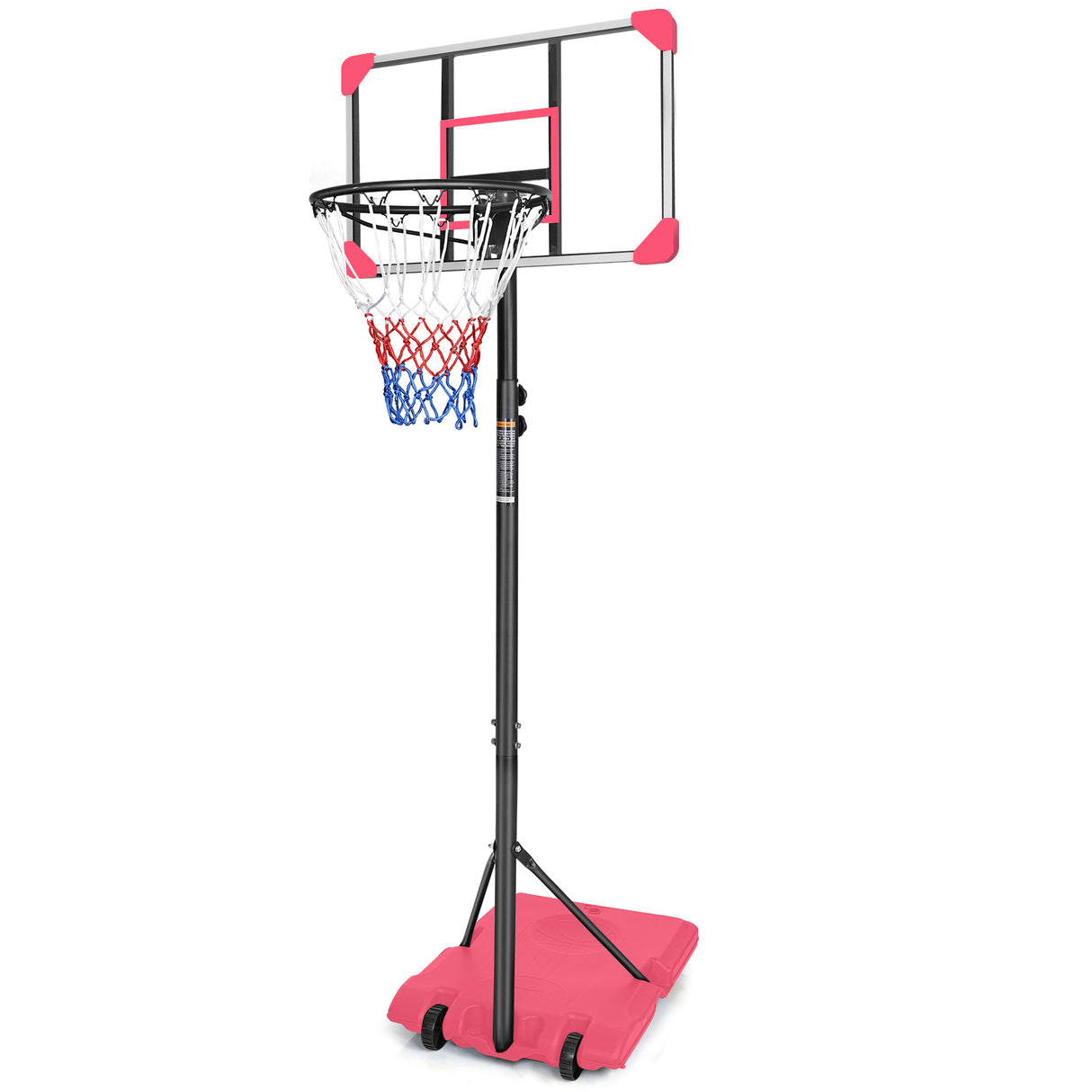 Portable Basketball Goal System with Stable Base and Wheels use for Indoor Outdoor teenagers youth - V.I.P Digital Presence