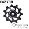 Mountain Bike Transmission Rear Dial Guide Wheel Ceramic Perlin Guide Wheel 11T Tooth Aluminum Alloy Tension Wheel - V.I.P Digital Presence