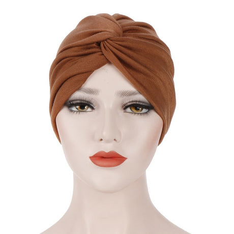 New elastic fabric with crossed candy colored twisted hat and candy colored base on the forehead - V.I.P Digital Presence