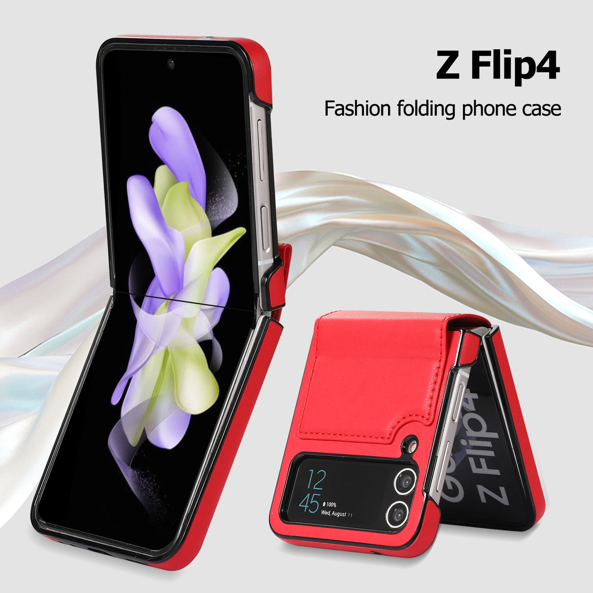 New Samsung Z Flip 3 Folding Screen Phone Case Z Flip 4 Anti Drop Protective Cover Ring Phone Case - V.I.P Digital Presence