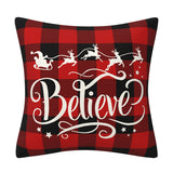 Black and red checkered car letter pillow cover, Amazon home sofa cushion cover, holiday pillow - V.I.P Digital Presence