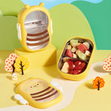 Food grade cute little bee stainless steel insulation compartment lunch box bento lunch box - V.I.P Digital Presence
